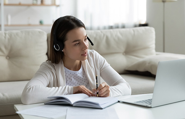 Phd Student writing thesis